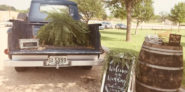 pickup decorated for wedding medium